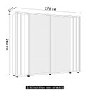 Ver imagem 4 de Guarda Roupa Casal 278cm 2 Portas 8 Espelhos Mya Off/cinamomo Z10 - Mpozenato