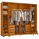 Ver mais imagens de Guarda Roupa Casal 278cm 2 Portas 8 Espelhos Mya Off/cinamomo Z10 - Mpozenato
