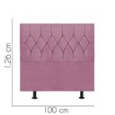 Ver imagem 2 de Cabeceira Estofada Istambul Capitonê 100cm Solteiro Box Quarto Suede Rosa Bebê - Gat Magazine