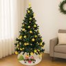 Saia Tapete Base Árvore de Natal Modelo 6 Decoração Papai Noel Enfeite Natalino Luxo Luvinco - 9