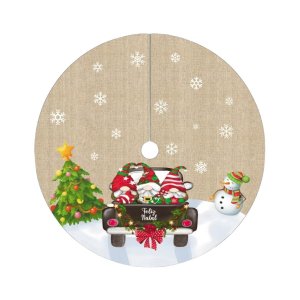 Saia Tapete Base Árvore de Natal Modelo 6 Decoração Papai Noel Enfeite Natalino Luxo Luvinco
