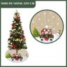 Saia Tapete Base Árvore de Natal Modelo 6 Decoração Papai Noel Enfeite Natalino Luxo Luvinco - 2
