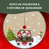 Saia Tapete Base Árvore de Natal Modelo 6 Decoração Papai Noel Enfeite Natalino Luxo Luvinco - 3
