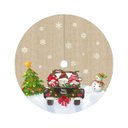Ver imagem 1 de Saia Tapete Base Árvore de Natal Modelo 6 Decoração Papai Noel Enfeite Natalino Luxo Luvinco