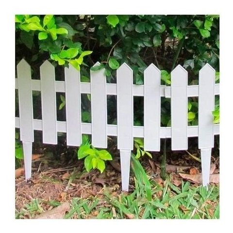 Kit 3 Cercas Plástica Decorativa Jardim Inglês 1,21 Metros