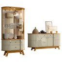 Ver imagem 7 de Aparador para Sala Buffet Ambiente Mônaco e Cristaleira Moss Cumaru Opala – Madetec