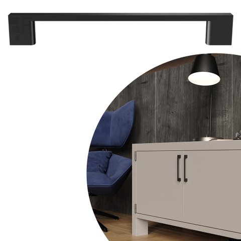 Puxador Liveri IL 950 - Grafite - 256MM