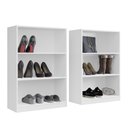 Ver imagem 5 de Estante Livreiro 5 Prateleiras Gold 2 Módulos- Dullar Móveis:branco