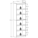 Ver imagem 6 de Estante Livreiro 5 Prateleiras Gold 2 Módulos- Dullar Móveis:branco