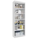 Ver imagem 4 de Estante Livreiro 5 Prateleiras Gold 2 Módulos- Dullar Móveis:branco