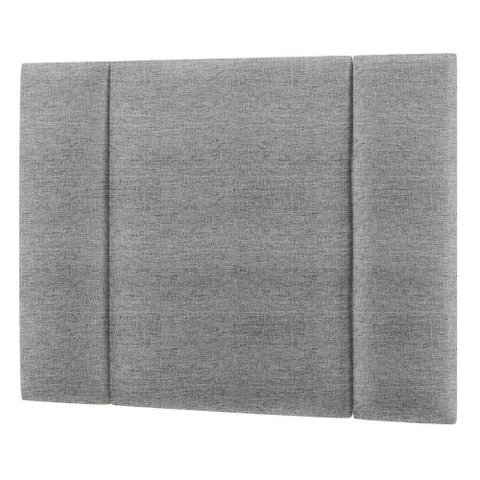 Cabeceira Estofada Iluminação Led Glow Cama Solteiro 90cm Linho Cinza