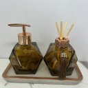 Ver imagem 3 de Bandeja retangular + porta sabonete + difusor de vidro