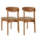Ver imagem 3 de Kit 2 Cadeiras para Sala de Jantar Monaco Madeira Maciça