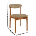Ver imagem 2 de Kit 2 Cadeiras para Sala de Jantar Monaco Madeira Maciça