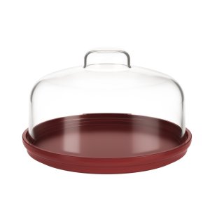 Porta Queijo Minas Coza Cozy Vermelho Bold