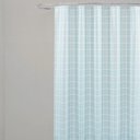 Ver imagem 1 de Coina Box Peva Quadriculado Cinza 180x160cm - Uzoo Cortina Box Peva 1.80x1.60m Quadriculado Cinza