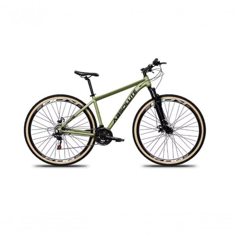 Bicicleta Aro 29 Absolute Nero 5 Alumínio 27v K7 Freio Disco Mecânico Garfo Suspensão Pneu com