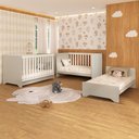 Ver mais imagens de Berço Americano 3 em 1 com Colchão Incluso Multimóveis MP0527PA Off White/Branco