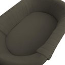 Ver imagem 4 de Mini Berço Moises Suede Marrom Rato - D'classe Decor