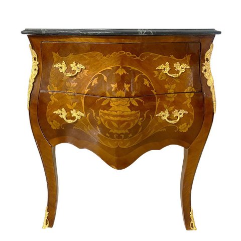 Cômoda Clássica 2 Gavetas com Tampo em Mármore 76x88x45