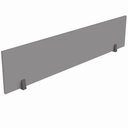 Ver imagem 1 de Painel Divisor em MDP 110x25cm Linha Versa Cinza para Escrit