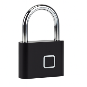 Cadeado Biométrico com Impressão Digital Preto