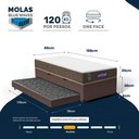 Ver imagem 4 de Cama Box Baú com Colchão Gazin de Molas Ensacadas One Face Air Light + Auxiliar de Espuma Solteiro