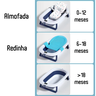 Banheira Retratil para Bebe com Termometro, Rede e Almofada - Azul - 2