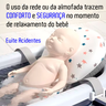 Banheira Retratil para Bebe com Termometro, Rede e Almofada - Azul - 3