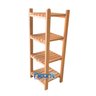 Estante Modular 4 Prateleiras Madeira Maciça 90x34x30 Cm Neonx:verniz Natural Uv - 2
