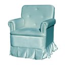 Ver imagem 2 de Poltrona Amamentação Laura Suede Azul Turquesa - Lm Decor
