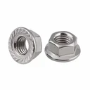 Ver imagem 4 de 100 PEÇAS - PORCA SEXTAVADA FLANGEADA COM SERRILHA M5 INOX