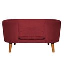 Ver imagem 5 de Cama para Cachorro Pet Sofá Gato Pé Palito Caminha Confortável com Almofada Veludo Vermelho