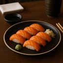 Ver imagem 3 de Jogo 12 Pratos Pretos Sushi 26cm Melamina Wolff Class Sashimi Petisqueira Redonda