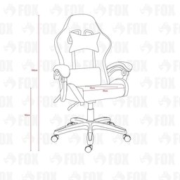 Cadeira Gamer Fox Racer Nordic Branca B98 - 5
