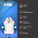 Ver imagem 6 de Cadeira Gamer Fox Racer Nordic Branca B98