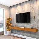 Ver imagem 1 de Rack Suspenso para TV até 75 Polegadas 100% MDF 200cm