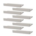 Ver imagem 2 de Kit 8 Prateleiras Porta Quadros 60 X 10cm Branca Suporte Invisível
