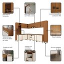 Ver imagem 6 de Cozinha Modulada Completa 5 Peças com Torre Quente 2 Fornos Venaly