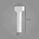 Ver imagem 2 de Poste Balizador Luminária Jardim 2 Focos Branco P/ GU10 MR11 ST2767