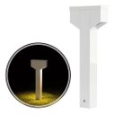 Ver imagem 1 de Poste Balizador Luminária Jardim 2 Focos Branco P/ GU10 MR11 ST2767