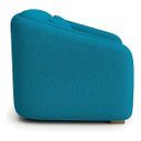 Ver imagem 4 de Poltrona Decorativa Sala de Estar Lilian Bouclé Terracota:azul-turquesa/liso