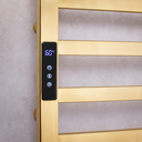 Ver imagem 3 de Toalheiro Elétrico Dourado Aço Inox Térmico Display Digital 30x45 110v