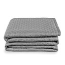Ver imagem 2 de Kit 4 Pçs Cobre Leito Avulso Casal Padrão Profissional Acordes Hotelaria Micropercal 160 Fios: Cinza
