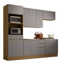 Ver imagem 3 de Cozinha Completa 5 Peças com Espaços para Micro-ondas e Tampo 270 Cm Slim Luciane Móveis