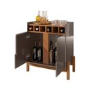 Ver imagem 7 de Cristaleira e Bar Cosmic Cinza Perola Cedro 2 Portas 4 Prateleiras MDF MDP Brilhante Casa D Móveis