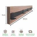 Ver mais imagens de Cabideiro Strassis Design Sd-3010 Preto