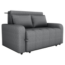 Ver imagem 1 de Sofa Cama 2 Lugares 138 Cm Amora Linho Vancouver Cinza Milani Store