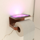 Ver imagem 2 de Kit Acessório para Banheiro Rose 4 Peças C/ Suporte Celular