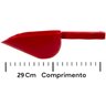 06x Pá Colher Dosadora para Gelo Pegador Cereais Ração Grãos - Vermelho - 3